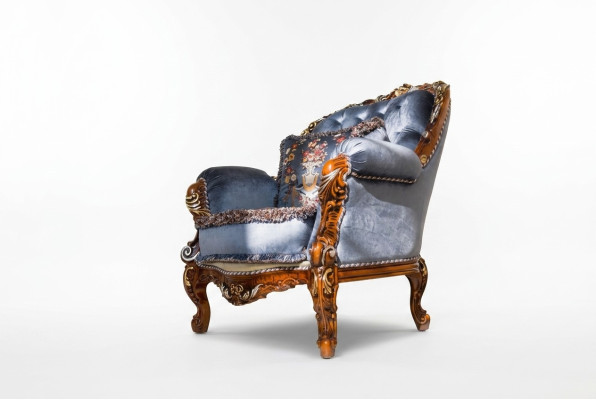 Design Luxury Classic Oparcie Włókienniczy Fotel 1 miejsce siedzące Sofa Podkładka Sofy Jednomiejscowe