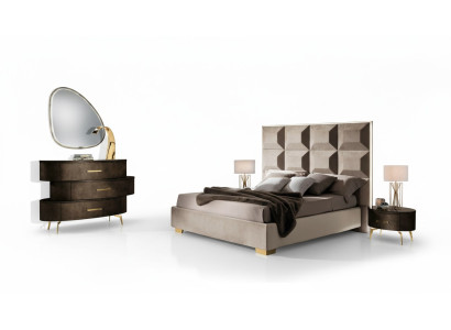 Zestaw łóżkowy Design Classic łóżko Stolik nocny Kredens 4-częściowy. Sypialnia