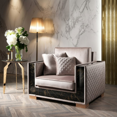 Podkładka Designer Włókienniczy 1 miejsce do siedzenia Podkładka Siedziba Couches New Fotel 120x102cm Couch