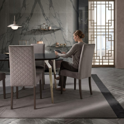 Krzesła Fotel TV Lounge Siedziba 1x Fotel New Luxury Krzesło jadalnia Podkładka