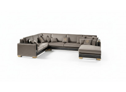 Żywy krajobraz Narożnikowa kanapa Kształt U Kanapa Siedziba Sofa tapicerowana Sofy Meble Sofa Włochy