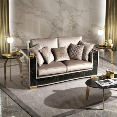 Sofa dwuosobowa 2 miejsce do siedzenia Duża XL Kanapa Sofy Kanapy Salon Design Nowe