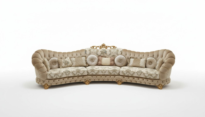 Żywy krajobraz Narożnikowa kanapa Okrągłe Kanapa Siedziba Podkładka Sofa Luxury Meble Sofas Włochy