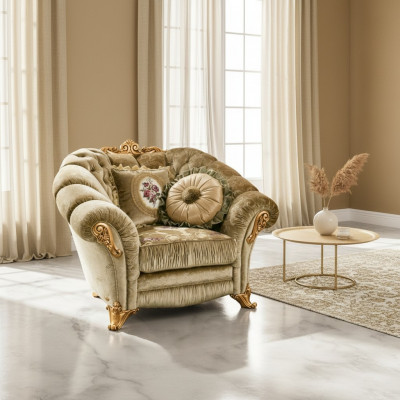 Projektant Lehn Krzesło Podkładka Sofa miejsce siedzące Barokowy Rokoko Salon Fotel Lounge