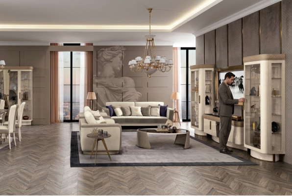 Zestaw sofowy 3+1+1 miejsce do siedzenia Zestaw Design Sofy Podkładka Couchen Relaks Sofa Nowoczesna Nowość
