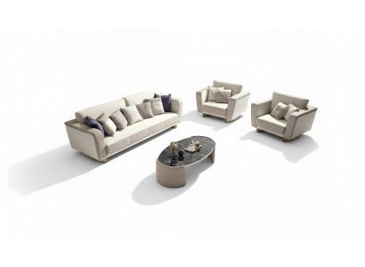 Włochy Meble Zestaw sofowy 3+1+1 miejsce do siedzenia Zestaw Design Sofa Podkładka Kanapy Kanapa