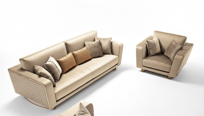 Zestaw sofowy 3+1 miejsce do siedzenia Zestaw Design Sofy Podkładka Kanapy Skóra Relaks Modern New