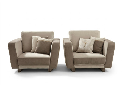 Design Lounge Club Relaks Fotel Krzesło Podkładka TV Skóra Drewno Włókienniczy Materiał