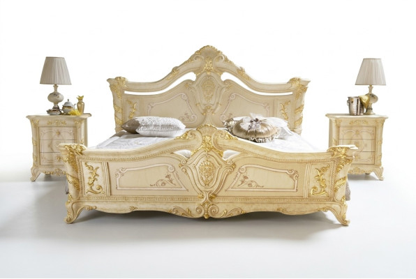 Podwójne łóżko Sypialnia Meble Solidne drewno MobilPiu Luxury Bed