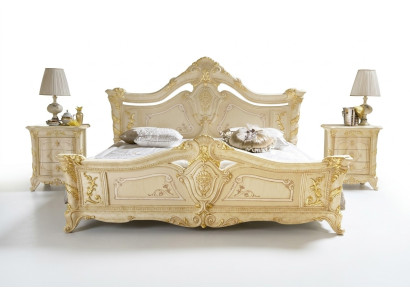 Podwójne łóżko Sypialnia Meble Solidne drewno MobilPiu Luxury Bed