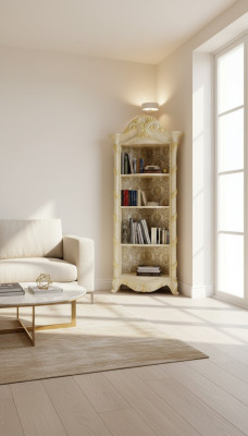 Szafki Design Styl Barokowy Gablota Bar Szafa Solidny Półka Półka na książkę Drewno