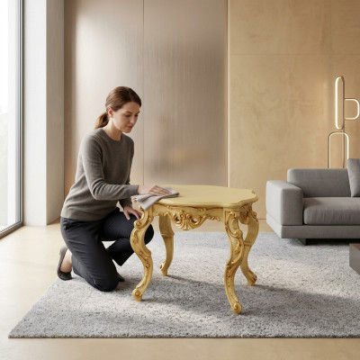 Stolik Stół konsolowy designerski stół do salonu Meble włoskie
