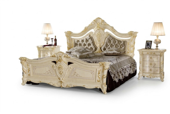 Podwójne łóżko rama łóżka Drewno Design Modern Luxury Łóżko Hotelowe łóżka tapicerowane