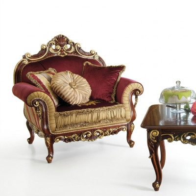 Fotel Design Kanapa Sofa Relaks Materiał Lounge Club miejsce siedzące Luksusowe Turkis Barokowe Nowe