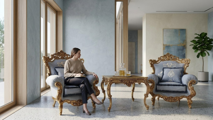 Fotel Tabela sofa stolik kawowy stoły boczny zestaw do salonu Stolik 3-częściowy