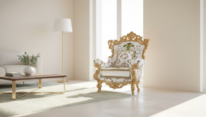 Fotel Design Couch Sofa Relaks Materiał Lounge Club Podkładka miejsce siedzące Luksus Biały Nowy