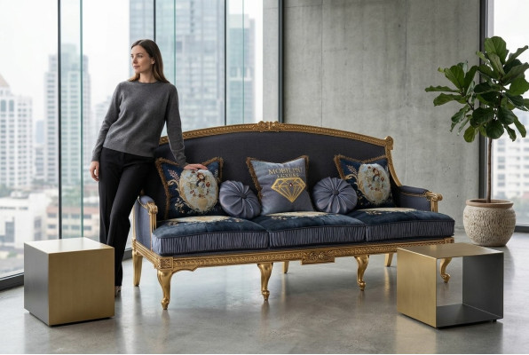 Sofy Kanapy Siedziba Obcios Design Club 3er Sofa Couch Podkładka 3 miejsce do siedzenia Włókienniczy