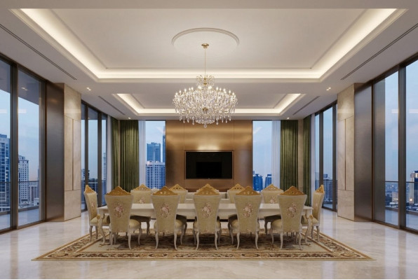jadalnia Ustaw Kompletny Zestaw Tabela 10x Krzesło Design Luxury Meble stoły Nowość