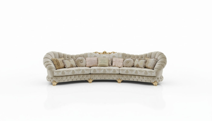 Designerska Sofa Okrągły Narożnikowa kanapa Okrągły Sofa Modern Włochy Żywy krajobraz Meble