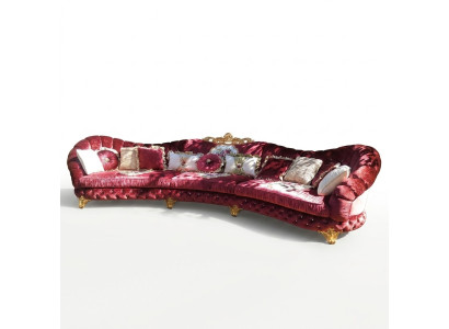Designerska Sofa Narożnikowa kanapa Żywy krajobraz Okrągły Sofa Aksamit Couch Sofa Narożnikowa kanapa Włochy