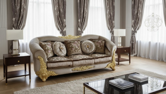 Sofa 3-osobowa Siedziba Sofy Pokój Brown Chesterfield Sofa Trzyosobowa Podkładka Design