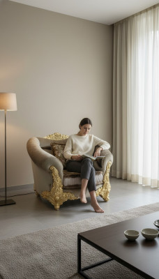 Relaks Materiał Włókienniczy Lounge New Telewizja 1 miejsce siedzące Fotel Designer Krzesło Podkładka New
