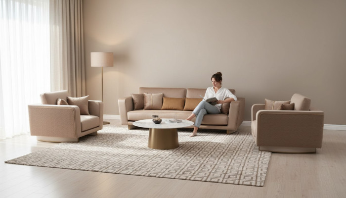 Zestaw sofowy 3+1+1 miejsce do siedzenia Zestaw Design Sofa Podkładka Kanapy Kanapa Classic 3 szt.