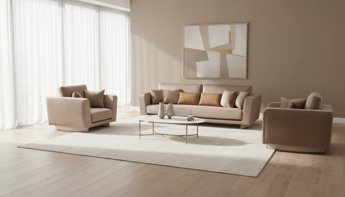 Zestaw sofowy 3+1+1 miejsce do siedzenia Zestaw Design Sofa Podkładka Kanapy Kanapa Classic 3 szt.