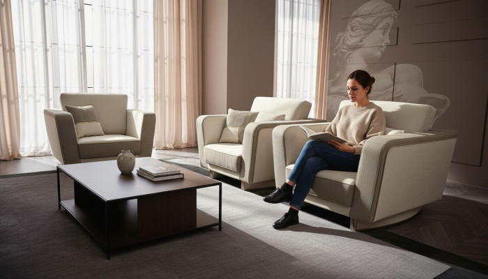 Meble Umeblowanie Jednomiejscowe Relaks Club Lehn Luksusowy Fotel Design Hotel Krzesło Nowość