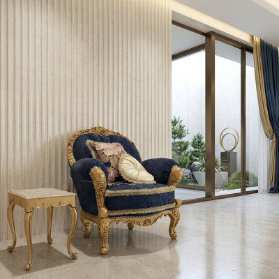 Klasyczny design Fotel Pokój dzienny Jednoosobowa sofa Sofa Lounge Club Hotel Luxury
