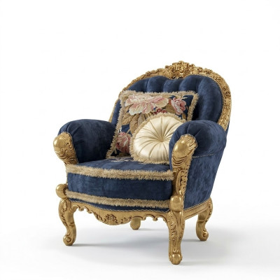 Klasyczny design Fotel Pokój dzienny Jednoosobowa sofa Sofa Lounge Club Hotel Luxury