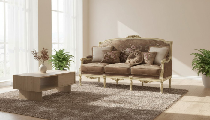 Sofa Podkładka Kanapa 3 miejsce do siedzenia Sofa tekstylna Oryginalne Kanapy Sofy Meble Trzyosobowe