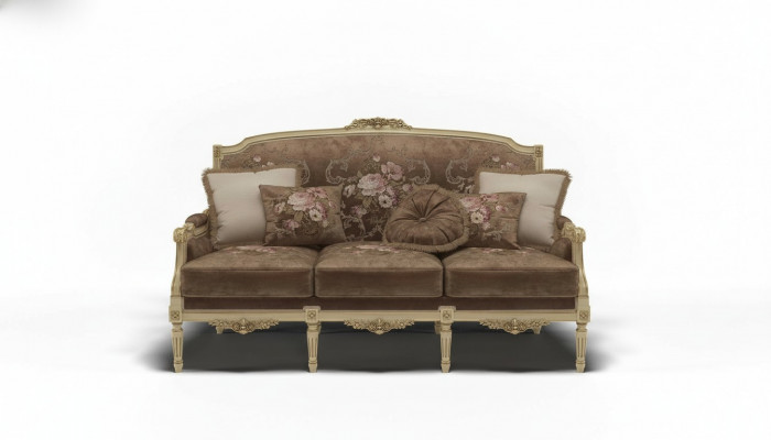 Sofa Podkładka Kanapa 3 miejsce do siedzenia Sofa tekstylna Oryginalne Kanapy Sofy Meble Trzyosobowe