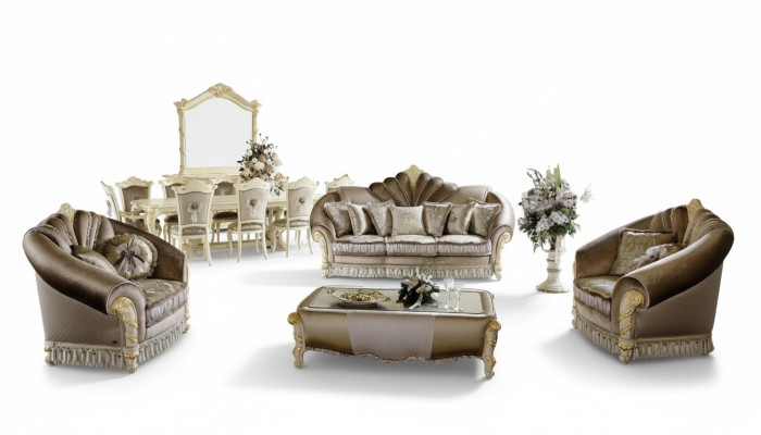 Klasyczna Designerska Kanapa Podkładka Sofa Ustawić 3+1+1 Osobowe Kanapy Sofy Włókiennicze