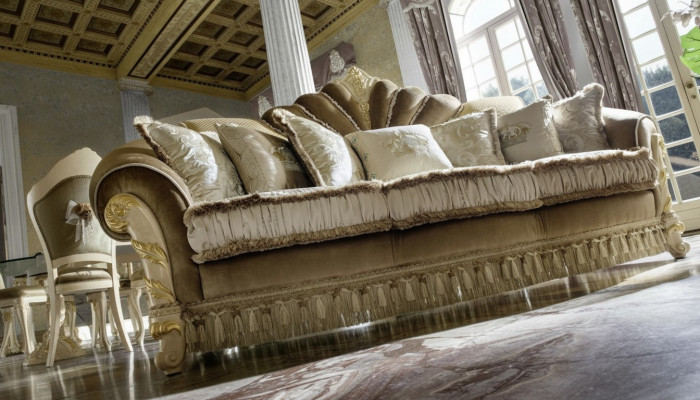 Design Sofa Kanapa Podkładka Sofy Kanapy Siedziba Classic Włókienniczy 3 Siedziba trzyosobowa
