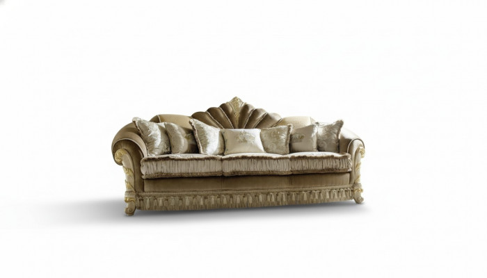 Design Sofa Kanapa Podkładka Sofy Kanapy Siedziba Classic Włókienniczy 3 Siedziba trzyosobowa