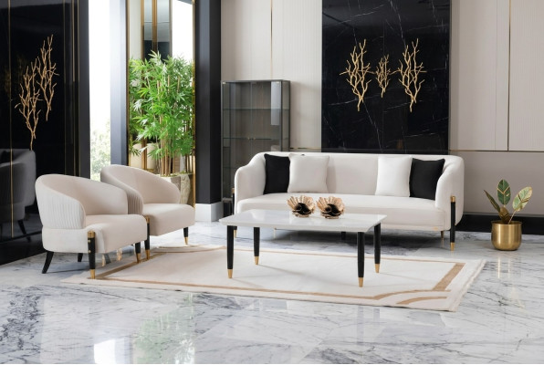 Zestaw sofowy 3+1+1 miejsce do siedzenia Zestaw Design Sofa Nowa Podkładka Kanapa Kanapa Ustawić Nowość
