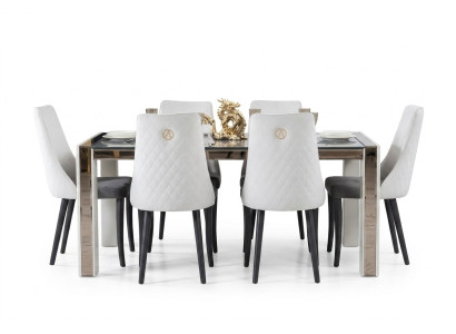 Podkładka Włókienniczy Materiał Dining Group Ustaw Zestaw Kompletny Fotel 6x Krzesła