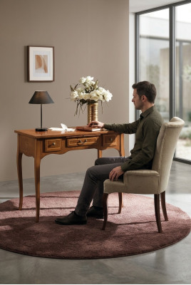 Biuro Biurko + Krzesło Kompletny zestaw Meble stoły Luxury Włochy Tabela 2szt.