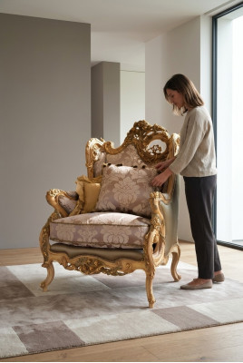 Fotel Sofy Kanapa Plakat Klasyczny Materiał Klasyczny Luksus 1 miejsce siedzące Sofa Meble