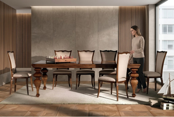 Tabela Meble Stół obiadowy Naturalne Drewno Styl Retro jadalnia Salon Jadalnia Stoły Drewno