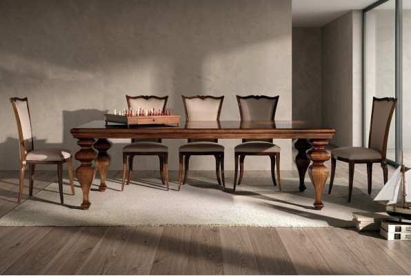 Tabela Meble Stół obiadowy Naturalne Drewno Styl Retro jadalnia Salon Jadalnia Stoły Drewno
