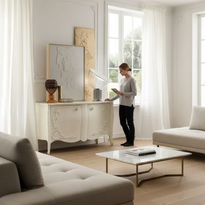 Komody Salon Kredens Szuflady Drewno Kredens Szafa Szafki Solidny