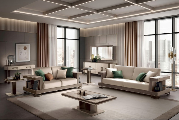 Zestaw sofowy 3 2 miejsce do siedzenia Zestaw Design Sofa Podkładka Kanapa Kanapa Nowoczesny Luksus Nowość