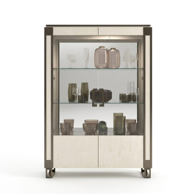 Gablota 2-drzwiowa Szafa Witryny Salon Szafki Design Szafa Meble Szkło Nowe
