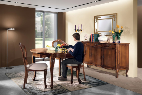 Szafa Wohn Pokój Półka Luxury Drewno Design Kredens Kredens Side Brown Meble
