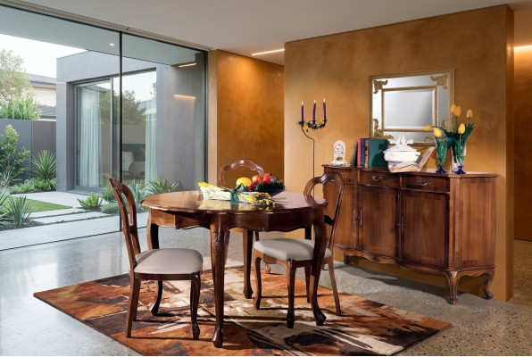Szafa Wohn Pokój Półka Luxury Drewno Design Kredens Kredens Side Brown Meble