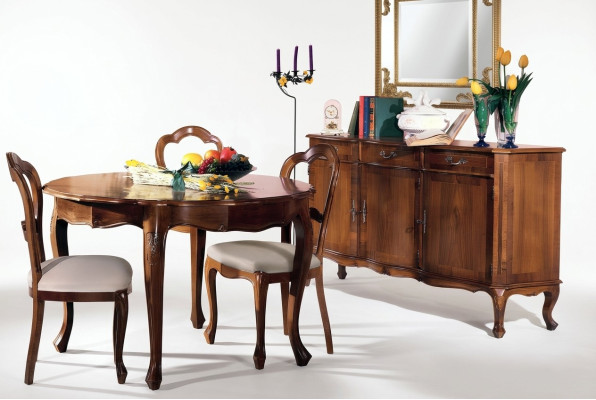Szafa Wohn Pokój Półka Luxury Drewno Design Kredens Kredens Side Brown Meble