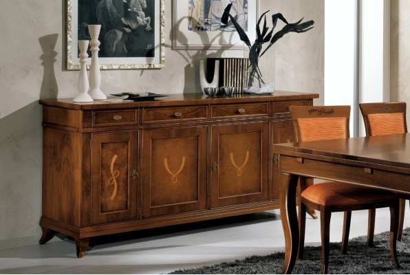 Kredens Kredens Drewno Design Szafa Komody Classic Szafki Meble Drewno Nowość