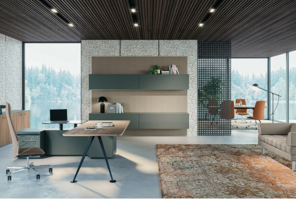 Biurko narożne Meble Biuro Pokój Meble Design Biurko Drewno Tabela stoły